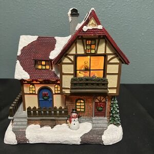 Christmas Snowy Village Cottage House - Unbranded Battery Power